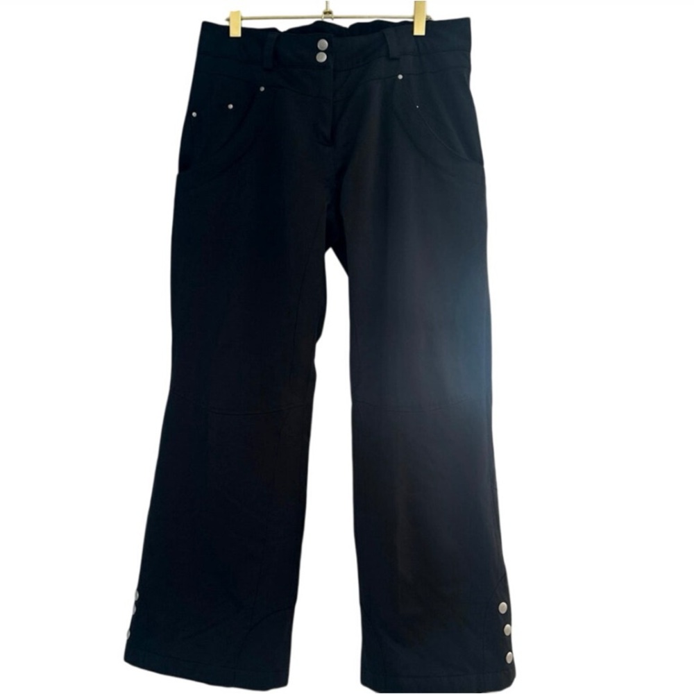 Obermeyer vintage black ski pants Sz10 short in mint condition snowboard ski
